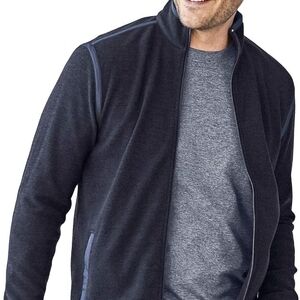 Johnston & Murphy XC4 Nylon Trim Black Full Zip Light Weight Jacket